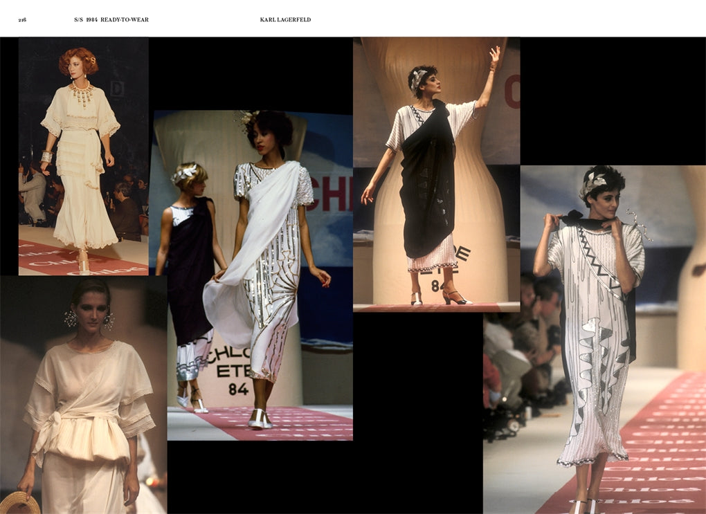 A series of pictures of women walking down the CHLOE CATWALK: The Complete Collections runway.
