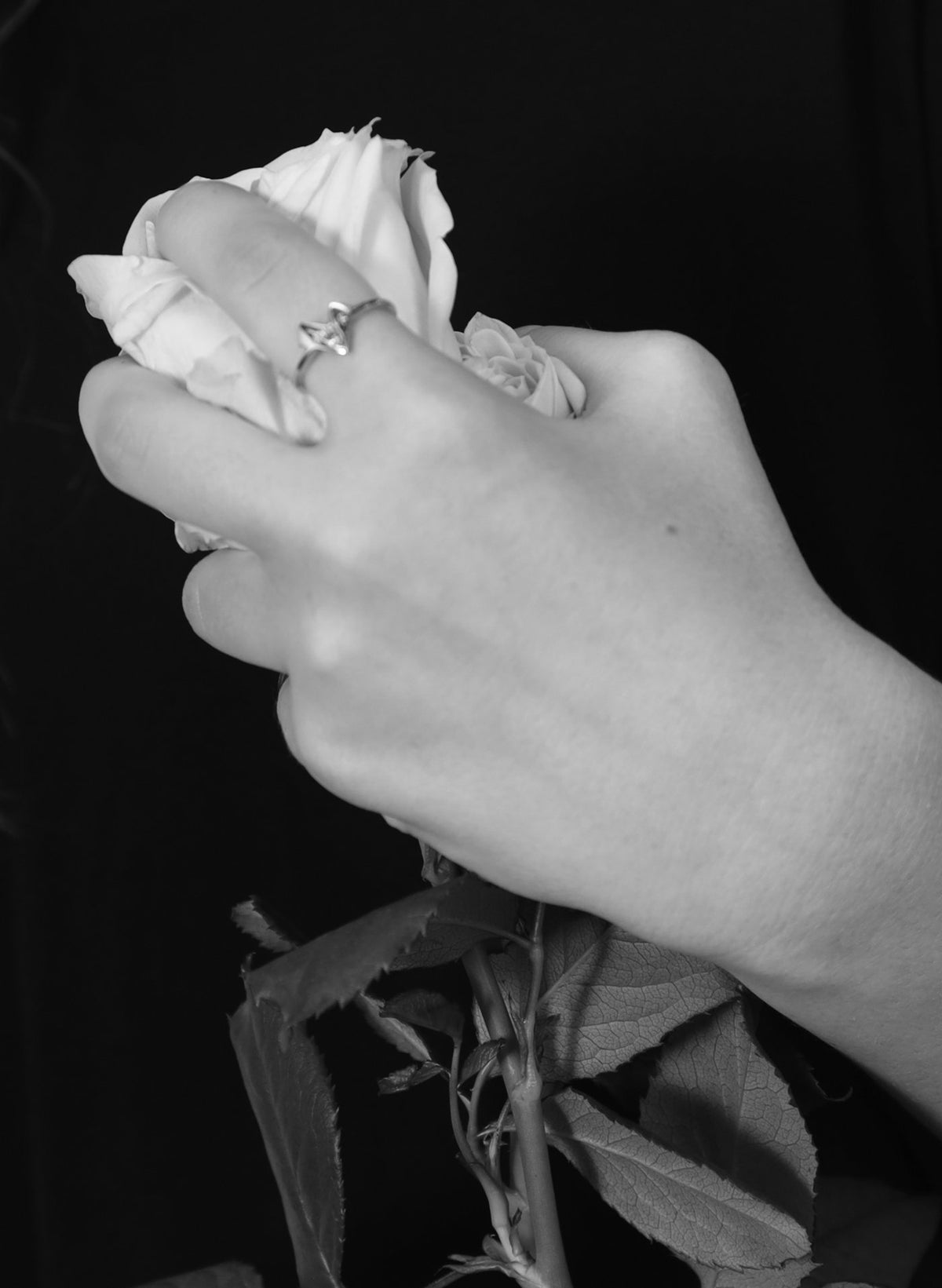 Amour Ring, Sterling Silver Heart Ring