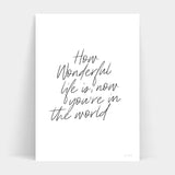 How WONDERFUL LIFE art prints is now in the world of prints.