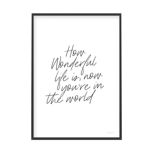 How WONDERFUL LIFE Art Prints is now in the world of prints.