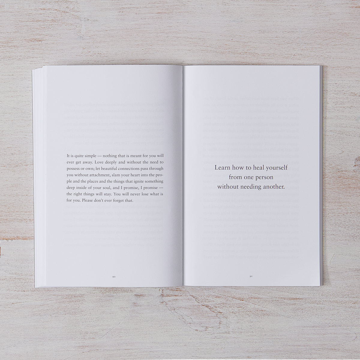 Interior page from A Gentle Reminder by Bianca Sparacino