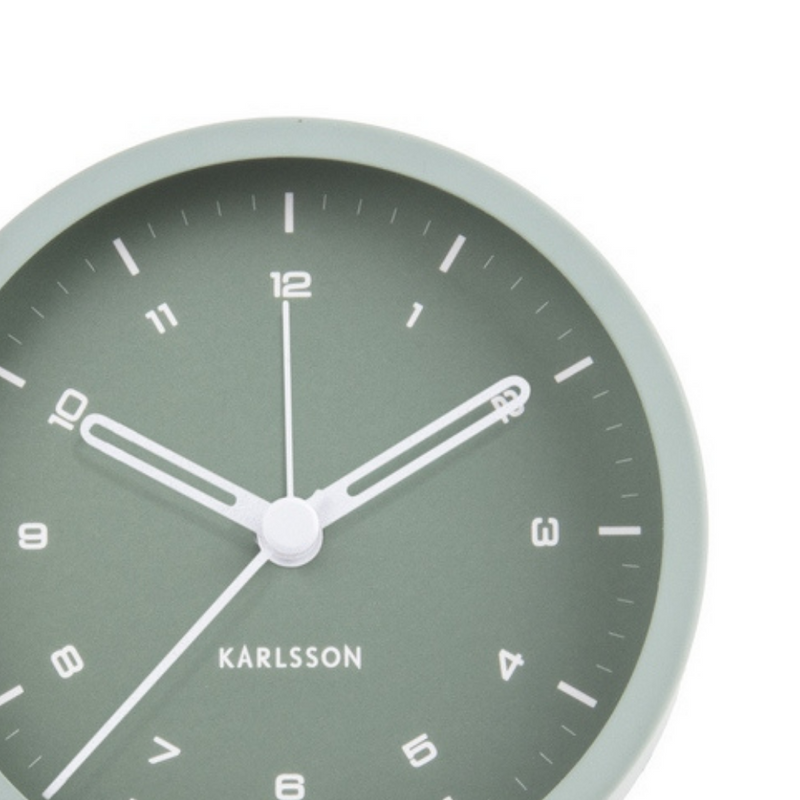 Aesthetic design of a Karlsson Tinge Alarm Clock.