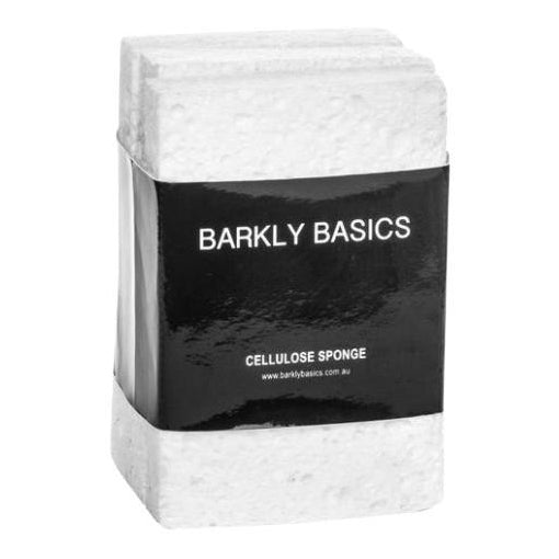 Barkly Basics all white cellulose sponges, pack of three