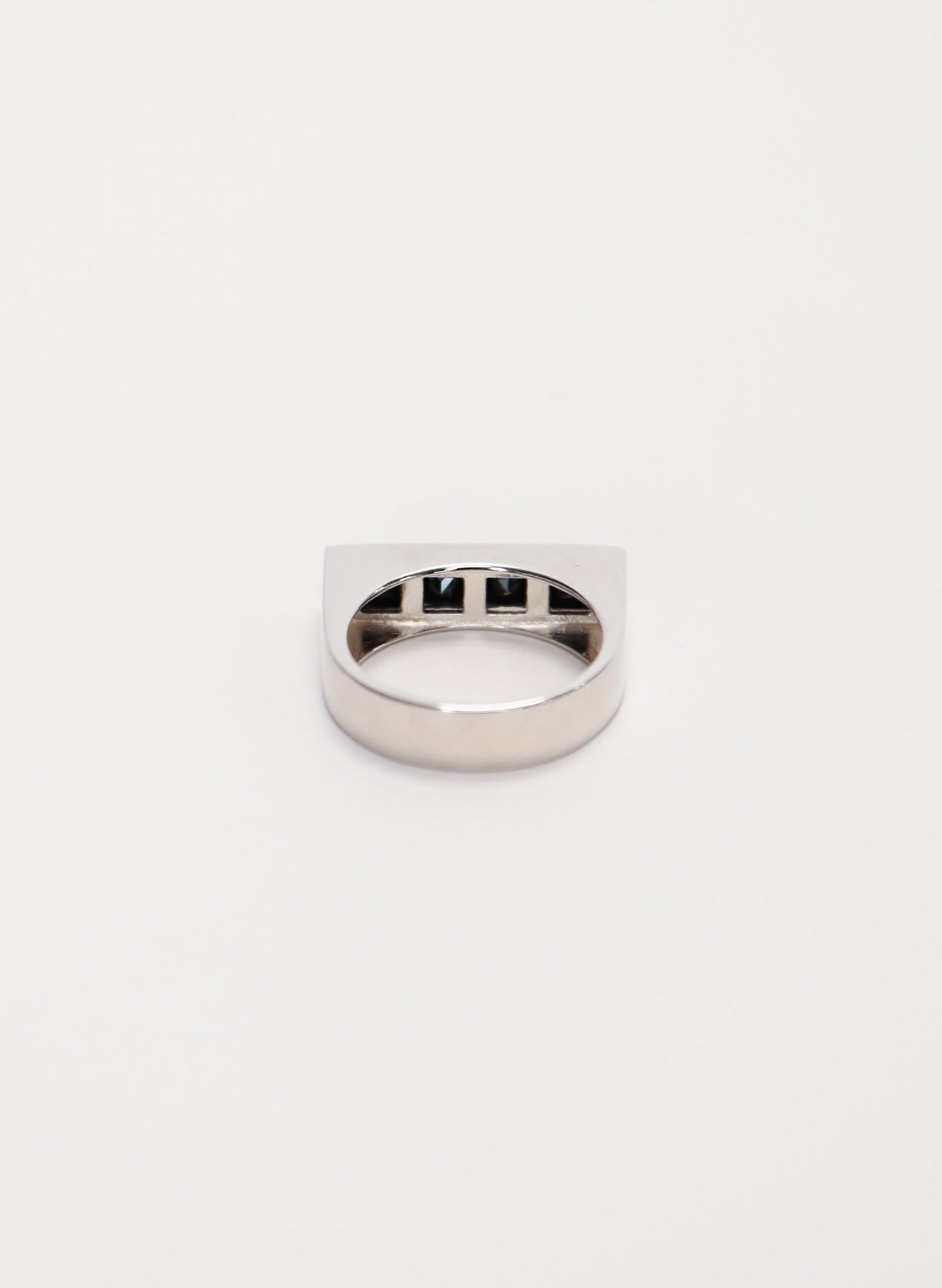 Be Mine Ring, Sterling Silver with Black Zirconia