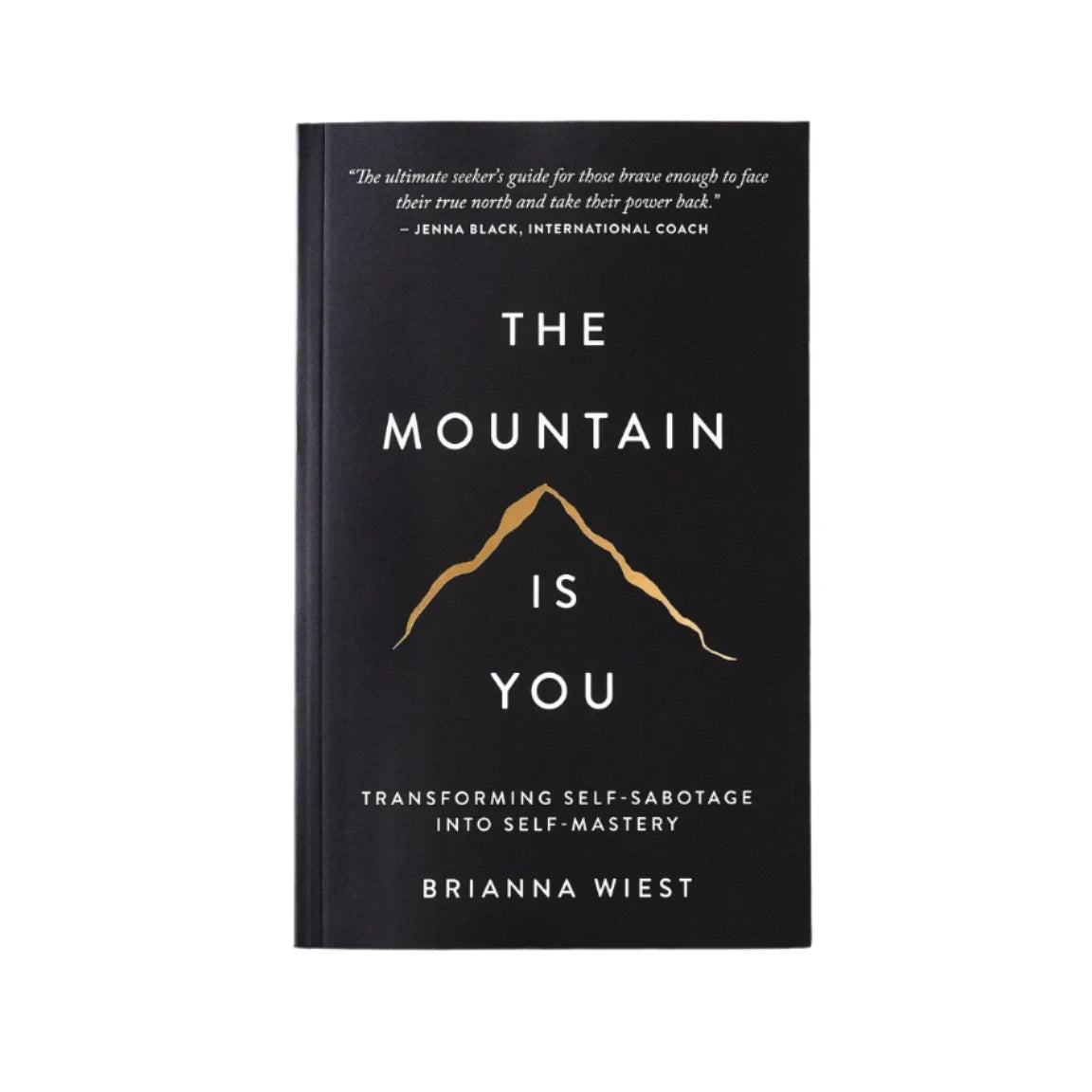 The Mountain Is You by Brianna Wiest, front cover with the mountain line illustration