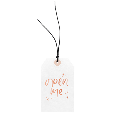 Open Me gift tag by Emma Kate Co