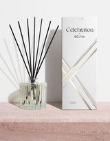 Ecoya Celebration White Musk & Warm Vanilla Fragranced Diffuser, a delightful addition to any home design and perfect for gifting.