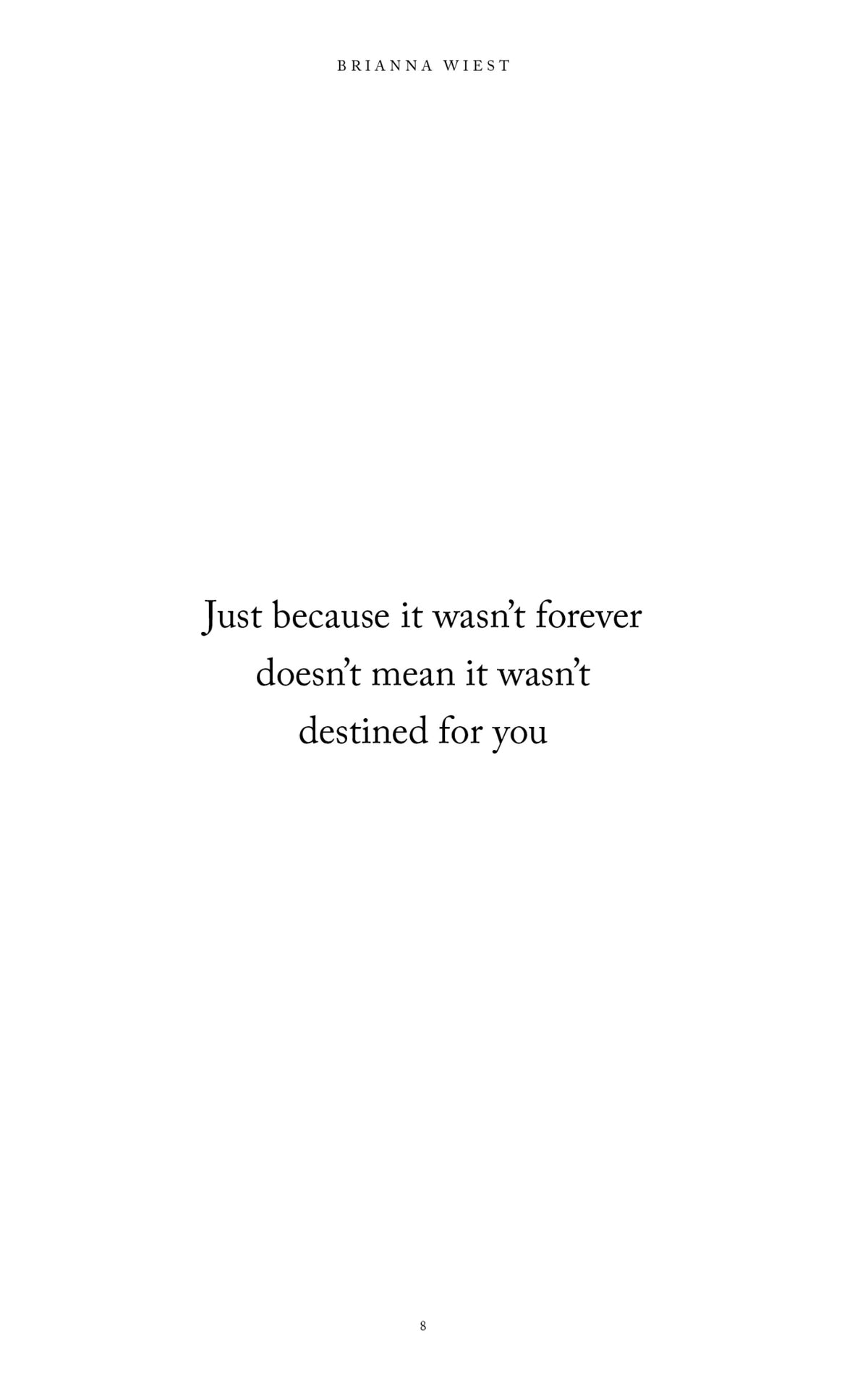 A beautiful black and white quote on Ceremony | Brianna Wiest lifestyle books that reminds us that searching doesn't determine our destiny. From Thought Catalog.