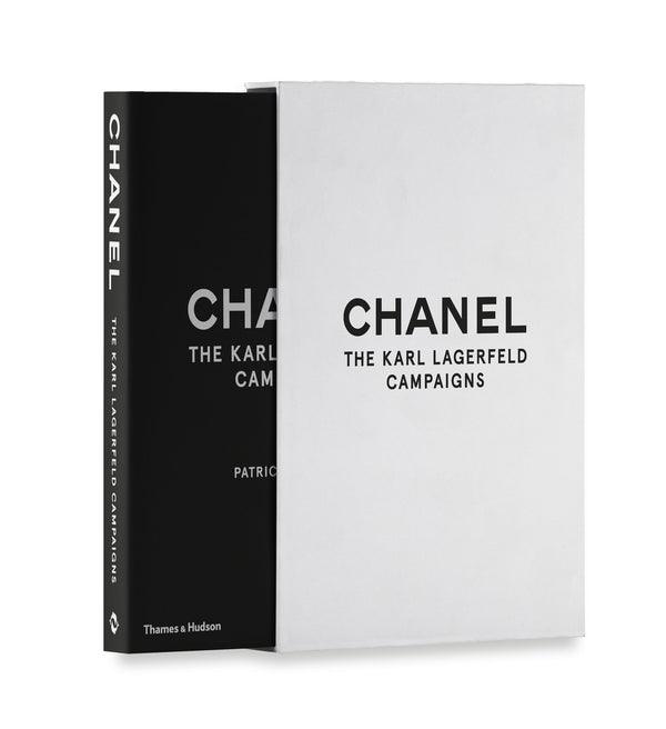 The Chanel: The Karl Lagerfeld Campaigns book with a black and white cover.