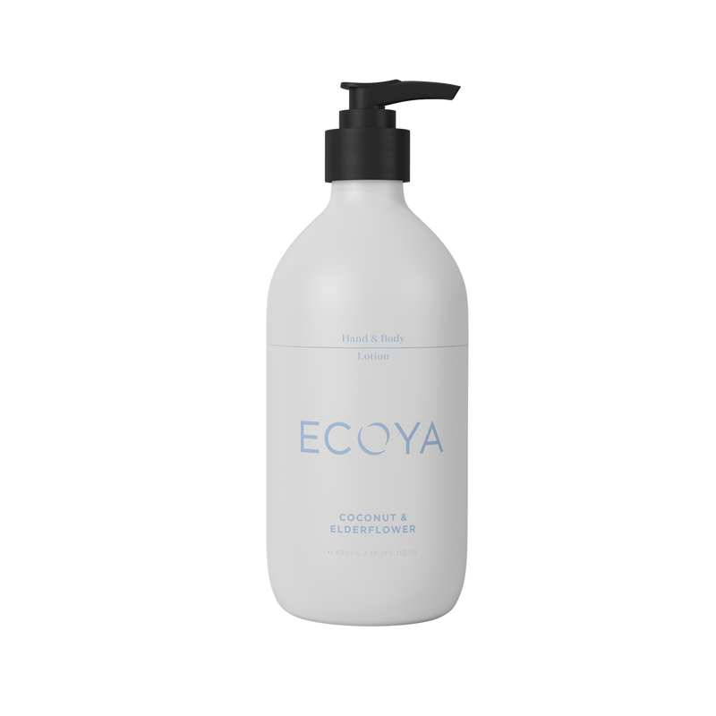 Ecoya 500ml hand and body lotion with fragranced home design.