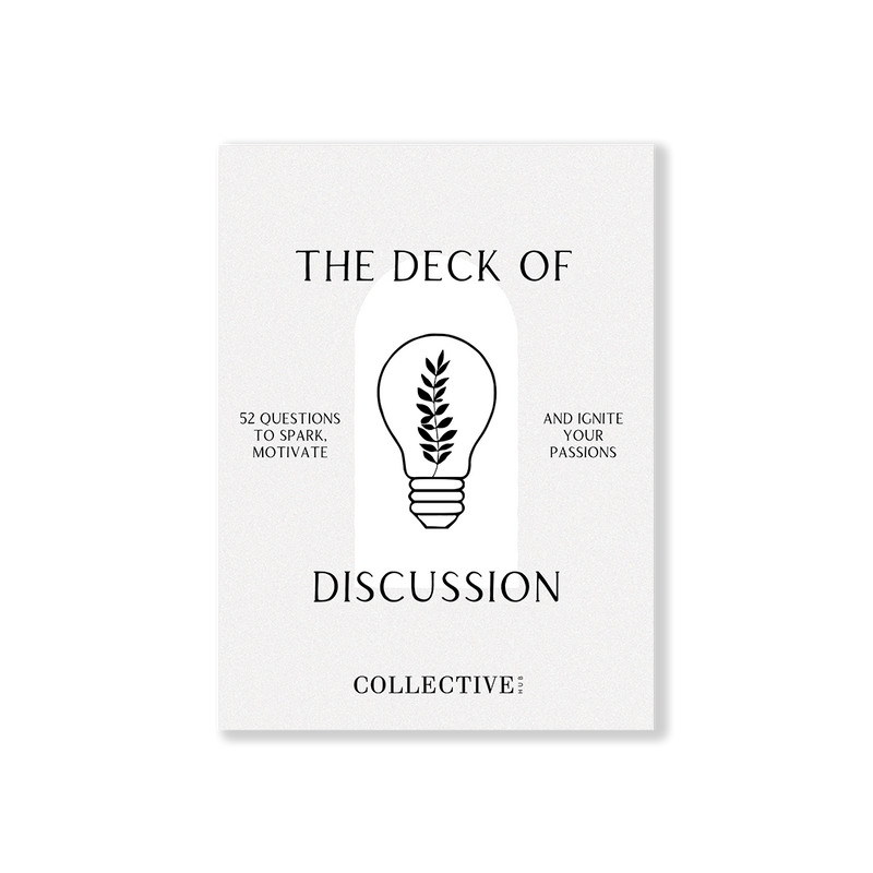 The Deck of Discussion by Collective Hub for business conversation starters.