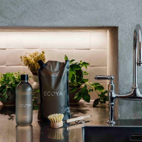 Ecoya Kitchen Refill in Fragranced Dish Liquid with Scandinavian-inspired home design.