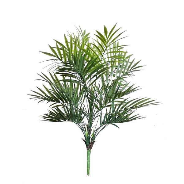 A fake Parlour Palm by Artificial Flora on a white background.
