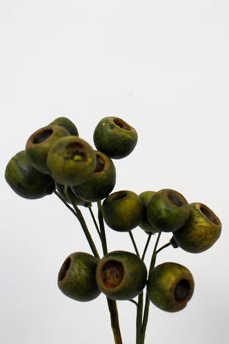 Artificial Eucalyptus Seed Pod 48cm in a vase by Artificial Flora.