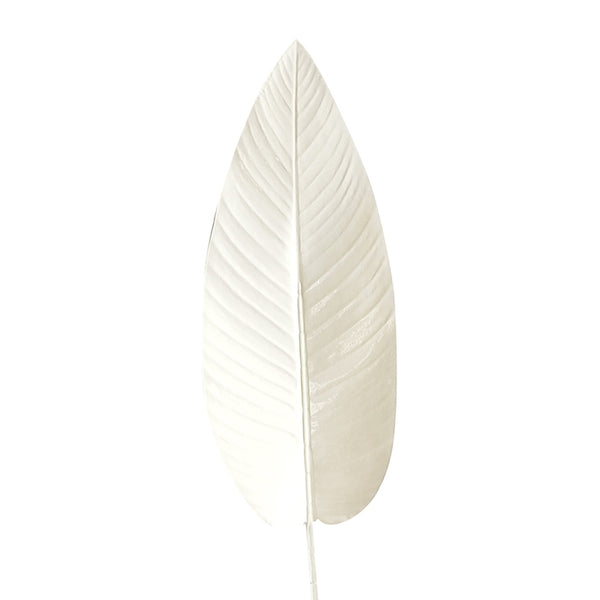 A White Canna Leaf amidst floral styling on a white background by Artificial Flora.