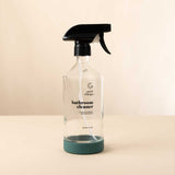 An eco-friendly Bathroom Reusable Spray Bottle of handwash spray by Good Change on a table.