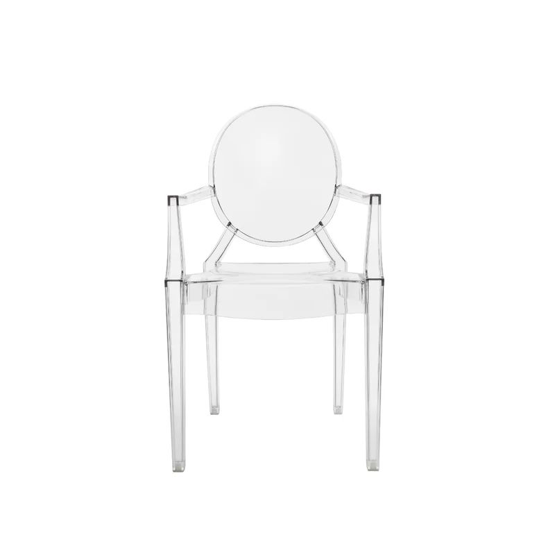 A Casper Dining Chair with Arms by Flux Home on a white background.