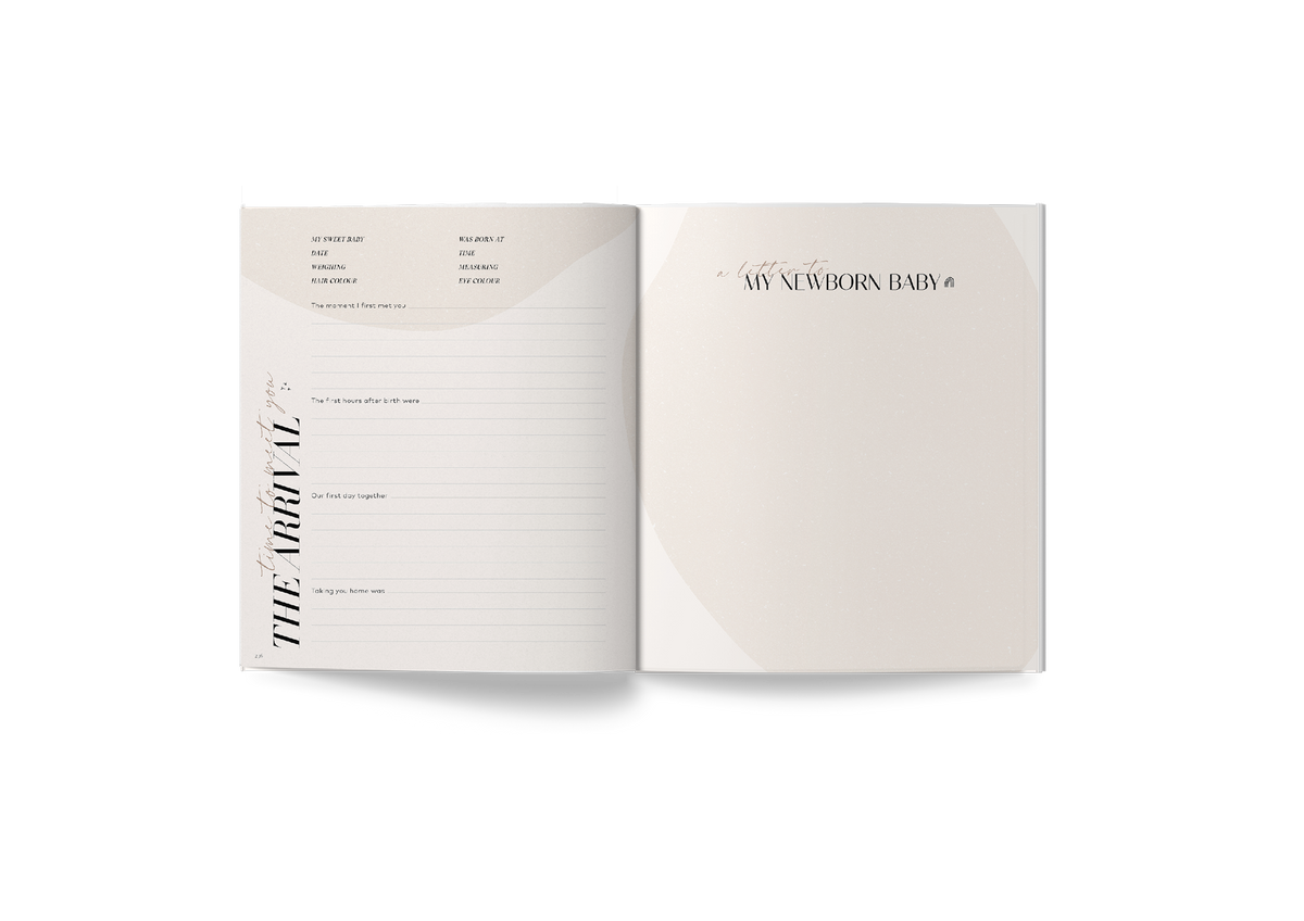 A Becoming MAMA - A Pregnancy Journal with a black cover and white writing on it from the AXEL & ASH range.