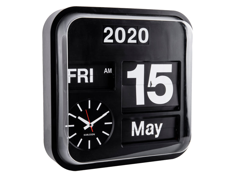 An aesthetic Karlsson Flip Clock offering various sizes and colours with a calendar design.