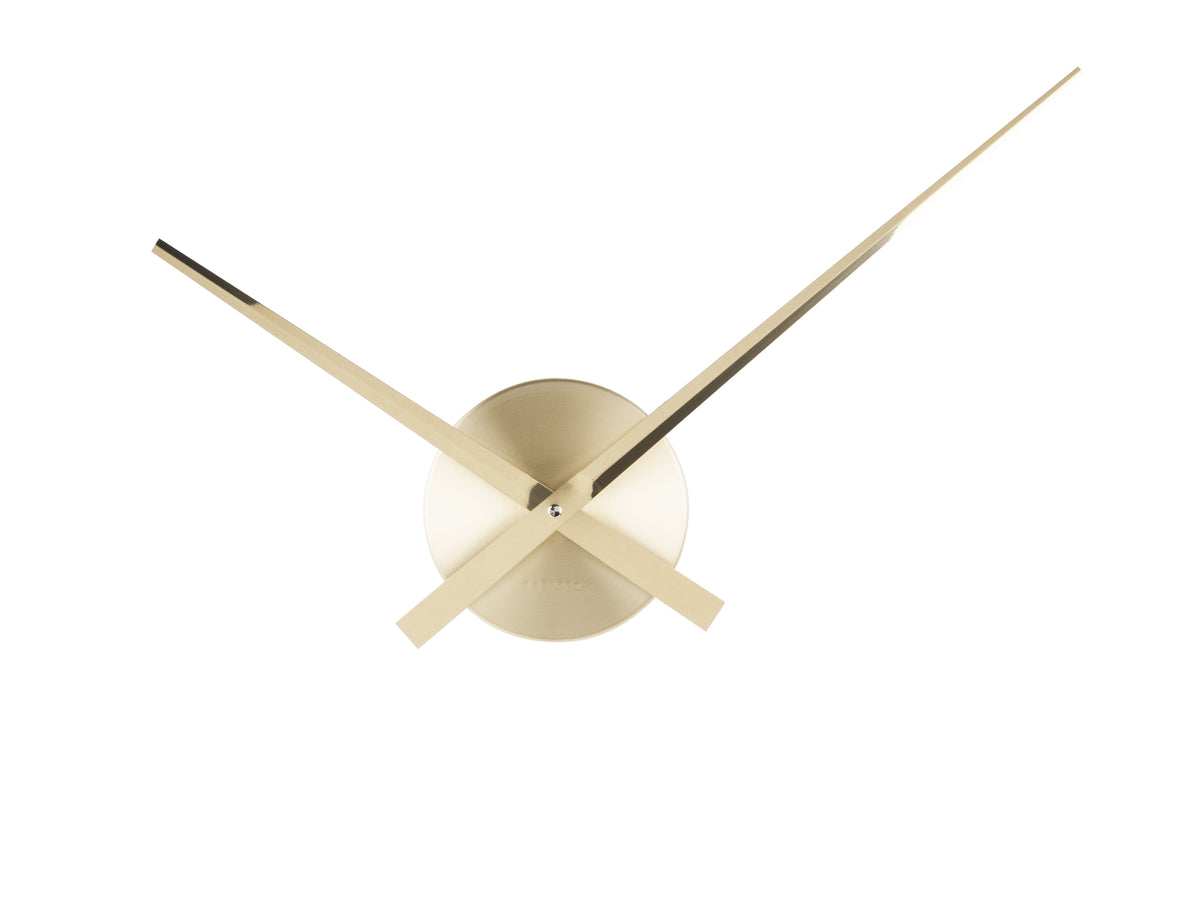 Little Big Time Wall Clock by Karlsson in gold on a white background