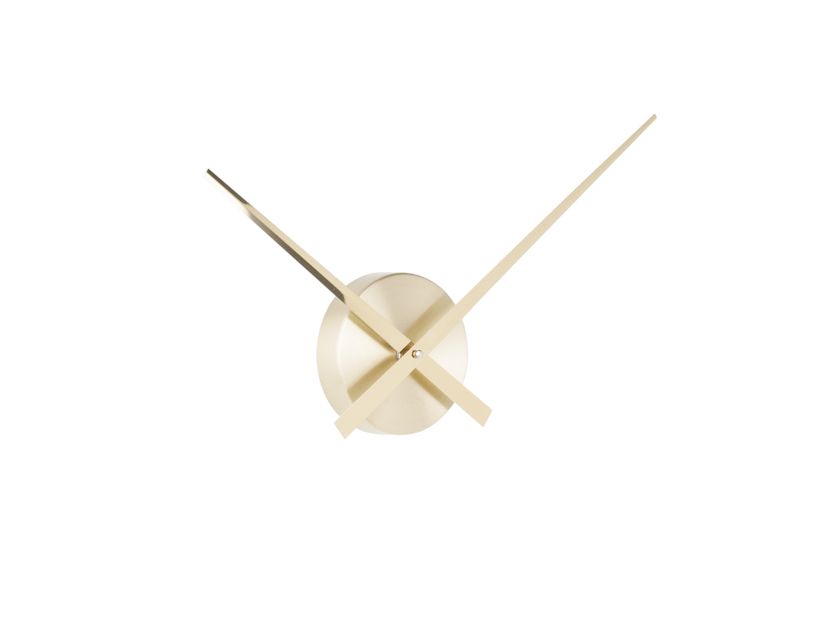Little Big Time Wall Clock by Karlsson in gold, front view