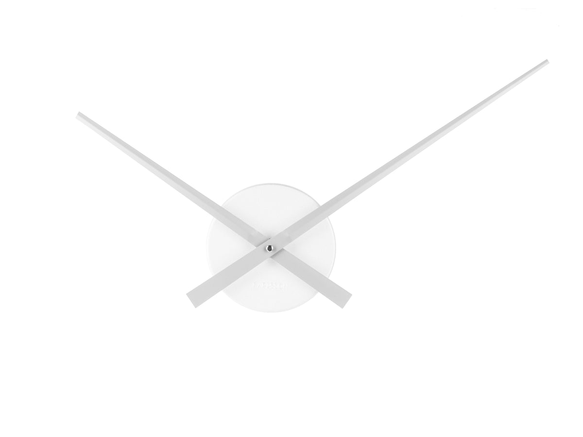 Little Big Time Mini Wall Clock by Karlsson in silver on a white background