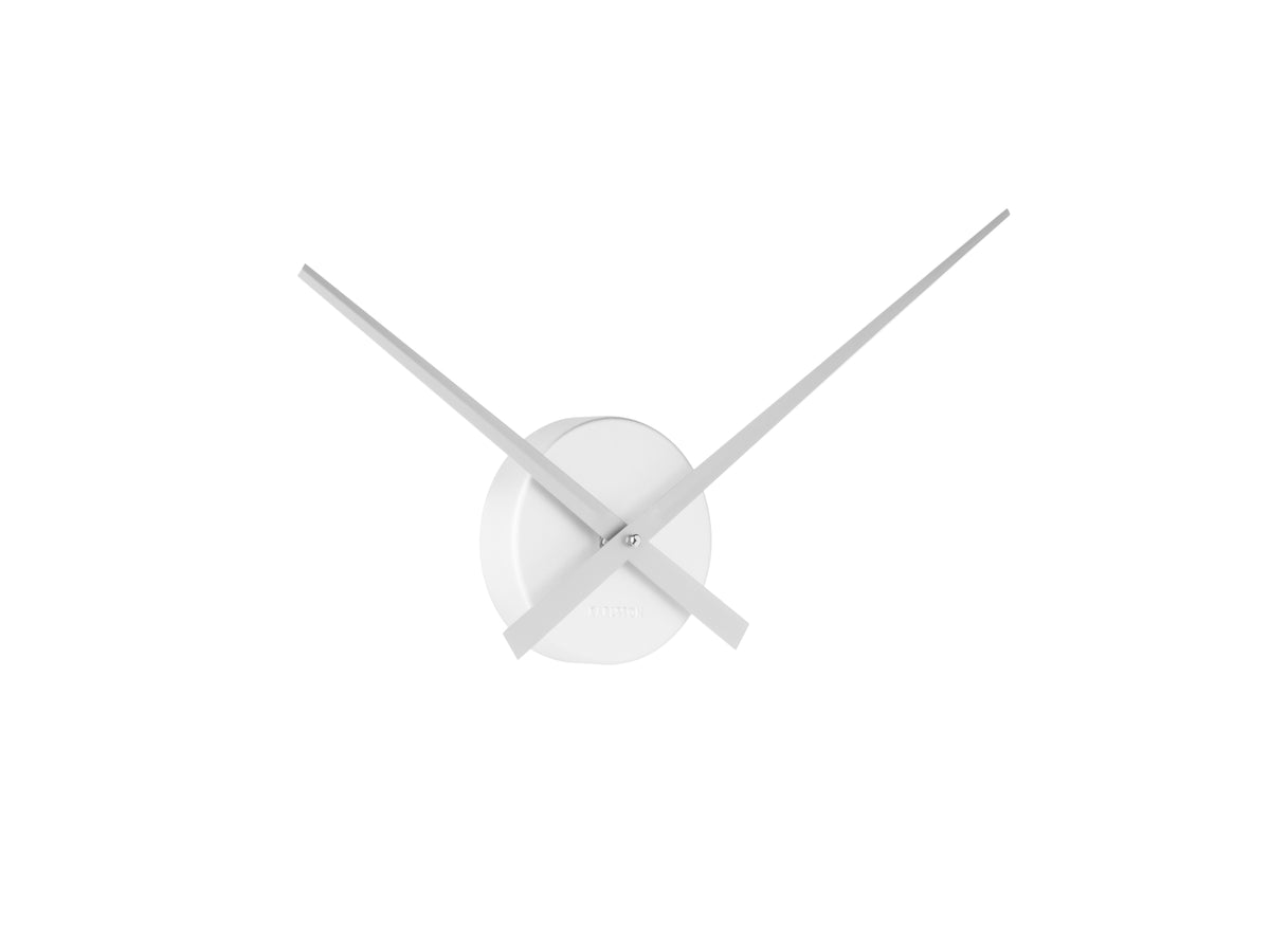 Little Big Time Mini Wall Clock by Karlsson in silver, front view