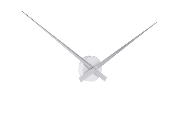 A Karlsson Large Little Big Time Wall Clock - Silver with an innovative design.