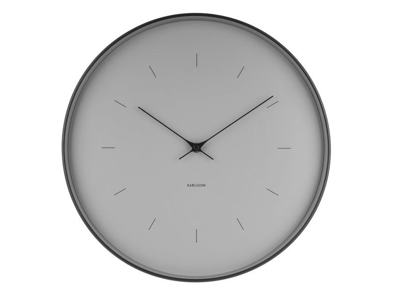 Aesthetic Karlsson clock in various sizes and colours on a white background.