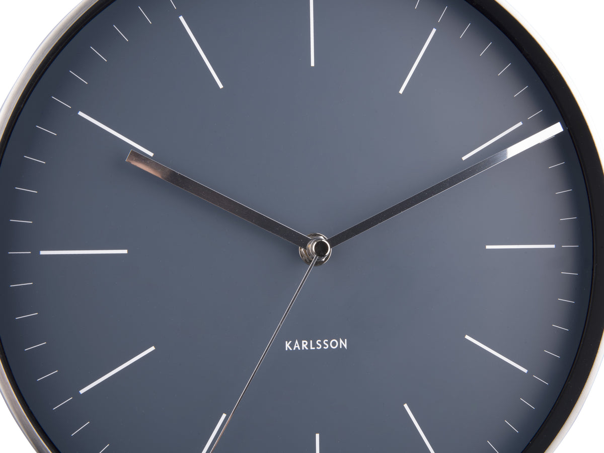 Karlsson Minimal Wall Clock, alternate colourway, front view