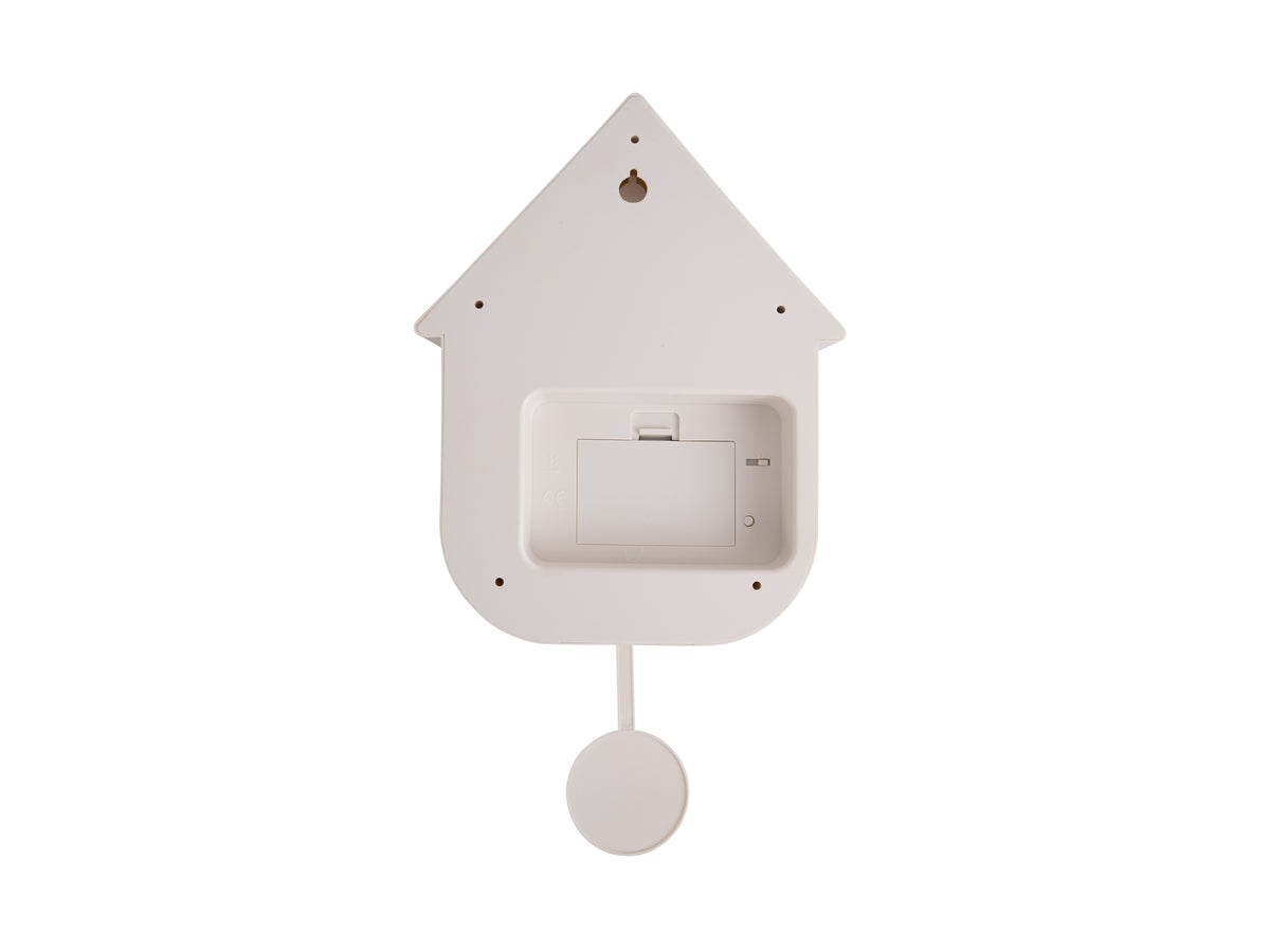 Karlsson Modern Cuckoo Clock with the bird detail on the clock face