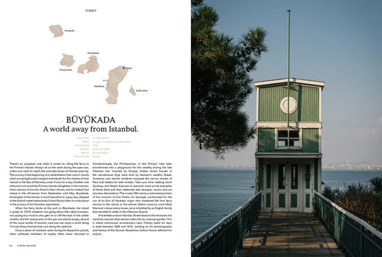 Kinfolk Islands page spread showing an island landscape