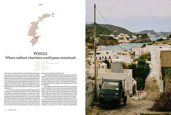 Kinfolk Islands page spread showing a travel story