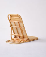 A Brel Club THE RATTAN LOUNGER - LARGE on a white background.