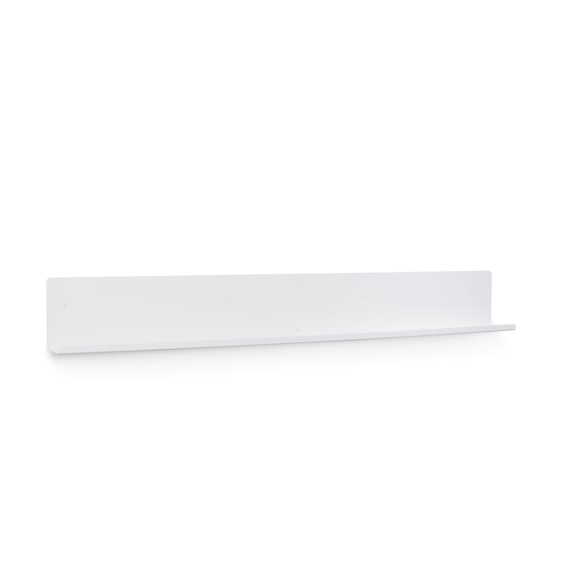A FOLD Display Ledge 1200mm ∙ White shelf on a white background, made by Made of Tomorrow.