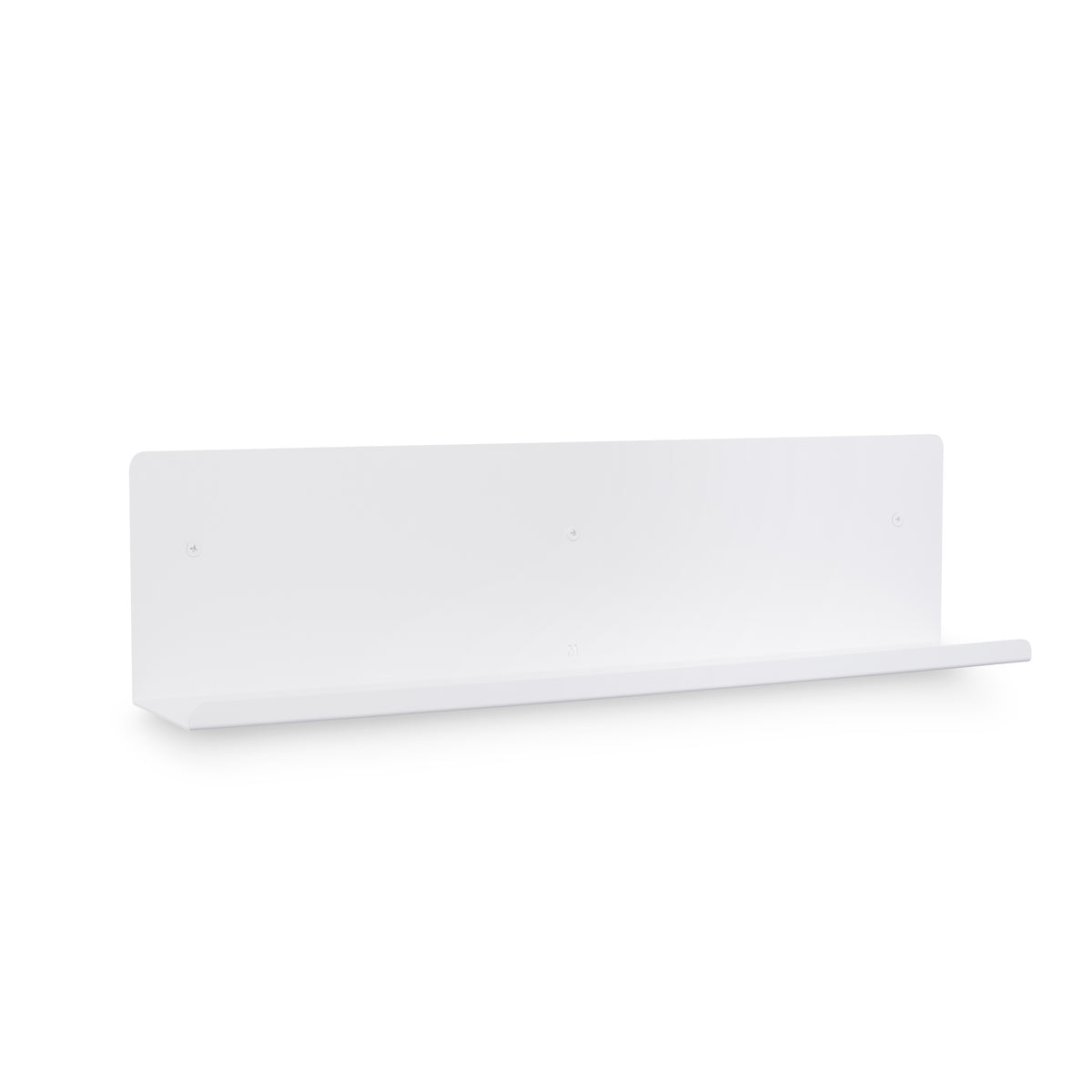 White FOLD display ledge, 600mm, on white