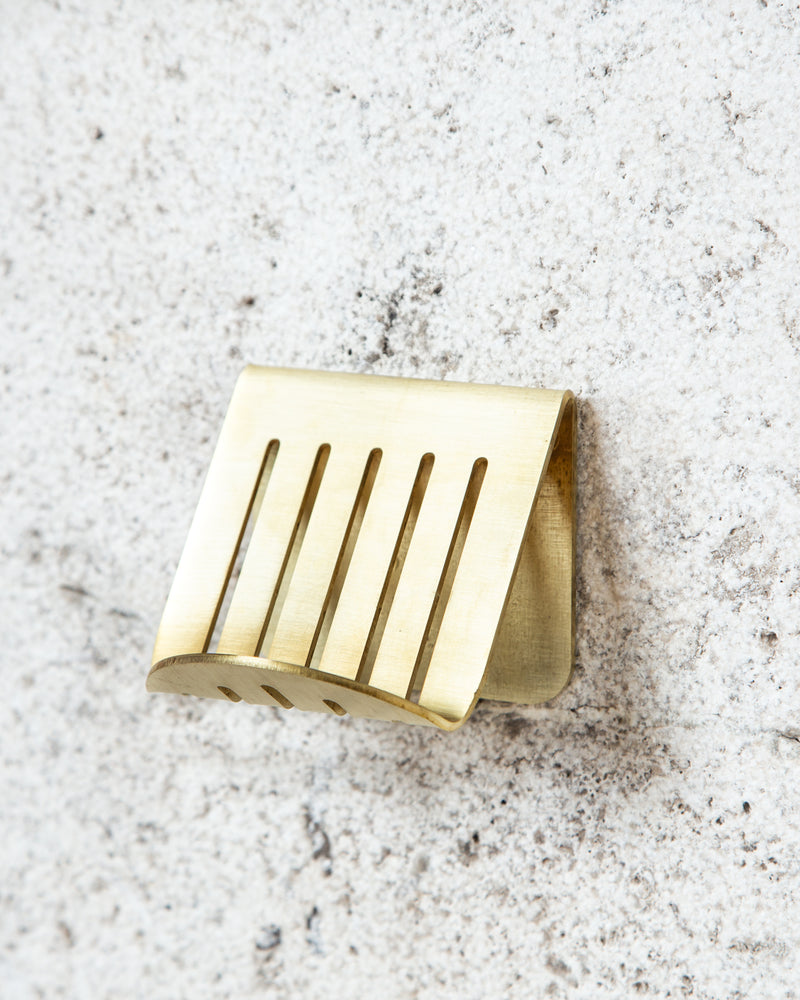 FOLD Soap Block Holder ∙ Brass