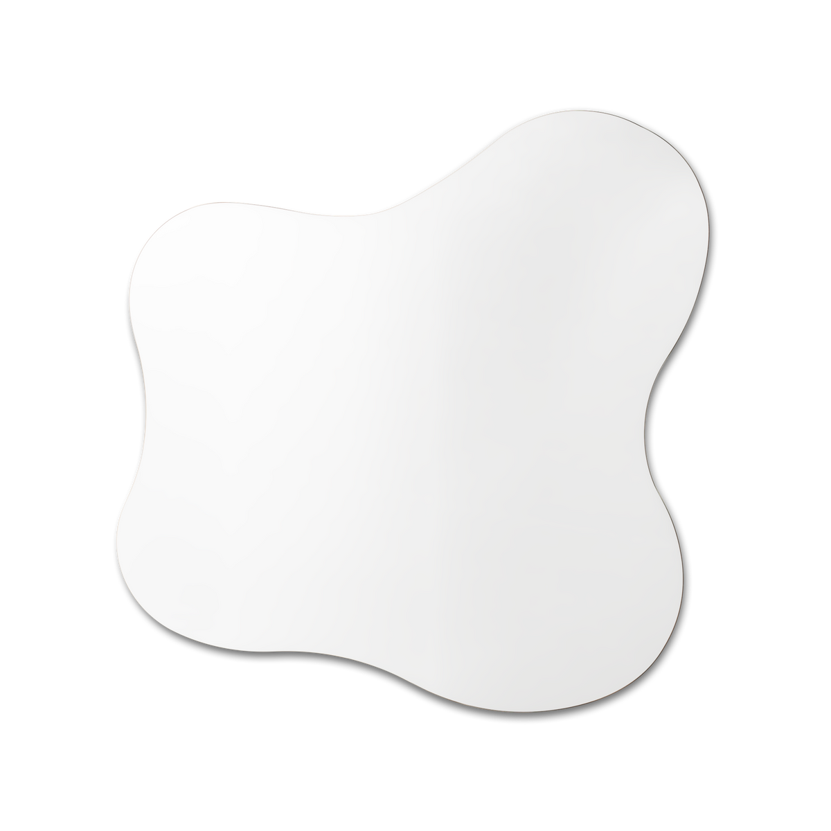Blob wall mirror by Made of Tomorrow, organic shape on a white background