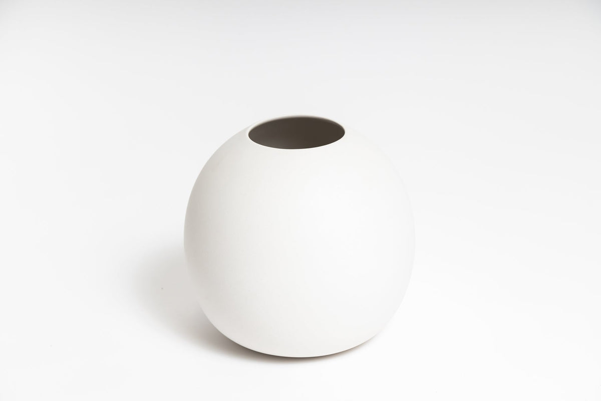 The Harmie Vase - Various Options by Ned Collections blends seamlessly on a white surface.