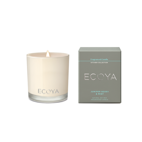 Ecoya Kitchen presents the Maisy Jar Candle, a beautifully packaged home fragrance gift in a white box.