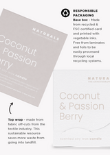 Coconut passion and passion berry hand cream packaging from The Aromatherapy Co Naturals Range, with a delightful fragrance.