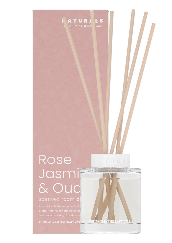 The Aromatherapy Co Naturals Diffuser - Rose Jasmine & Oud with fragrance.