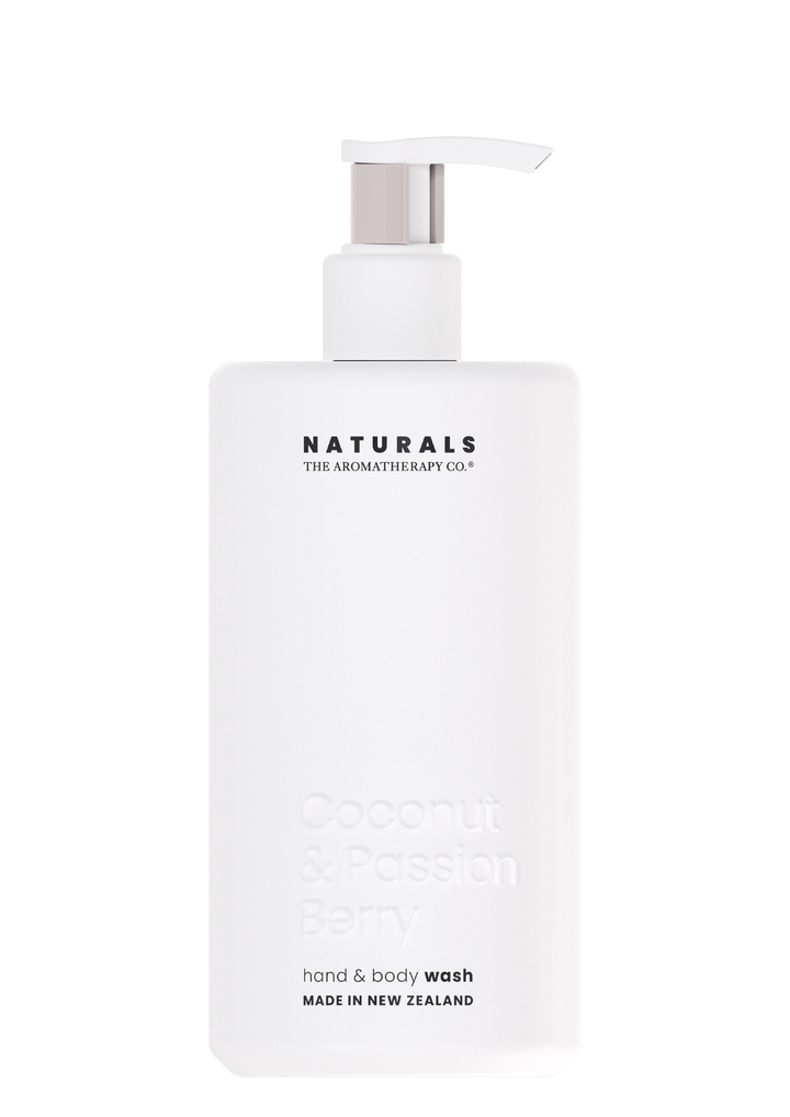 The Aromatherapy Co Naturals Hand & Body Wash - Coconut & Passion Berry with natural ingredients and vegan.