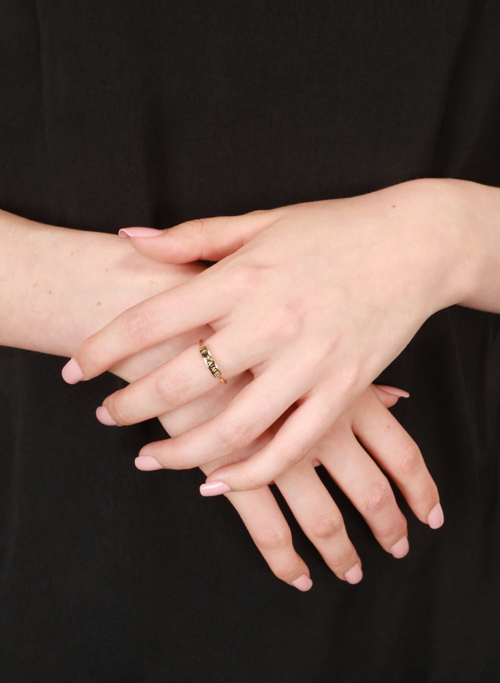 Love You Ring, Sterling Silver or 14K Gold Plated