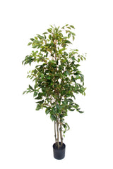 An Artificial Flora Ficus Tree Potted 180cm on a white background.