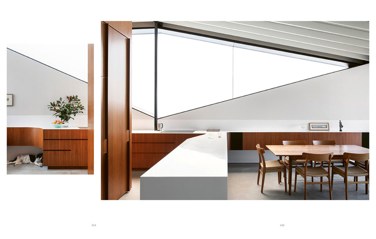 A kitchen and dining room with a Resident Dog Volume 2 | Nicole England table and chairs.