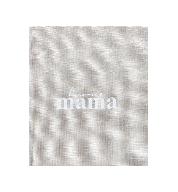 A Becoming MAMA - A Diary with the brand AXEL & ASH on it, perfect for tracking your pregnancy journey.