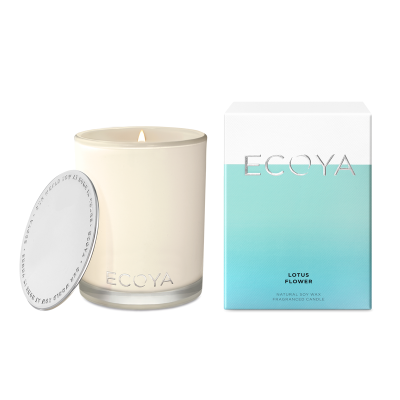 Madison Jar Soy Candle by Ecoya in a white box, featuring home fragrance.