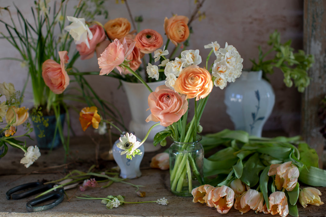 The Flower Hunter page spread showing garden roses