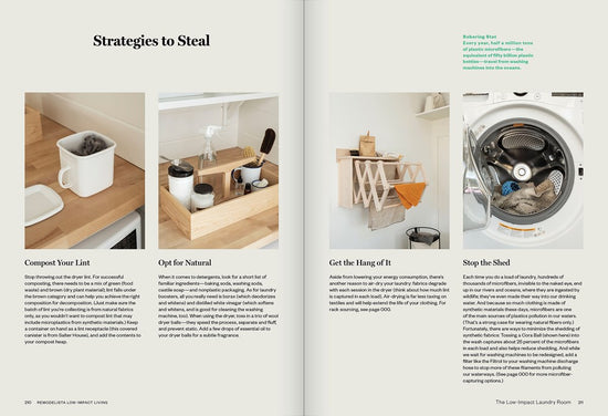 The Low-Impact Home page spread showing eco-conscious materials